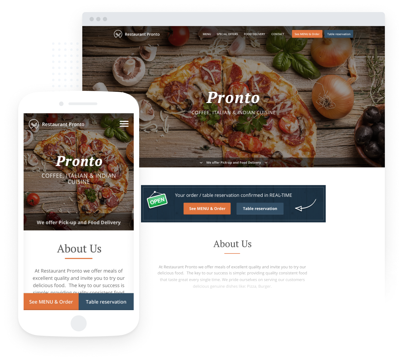Online-Bestellsystem für Restaurant
